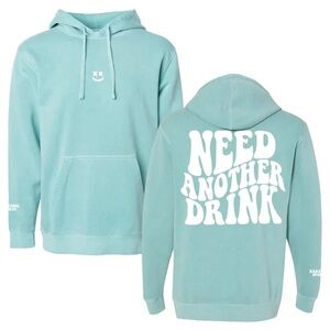Barstool Sports Teal “Need Another Drink” Hoodie